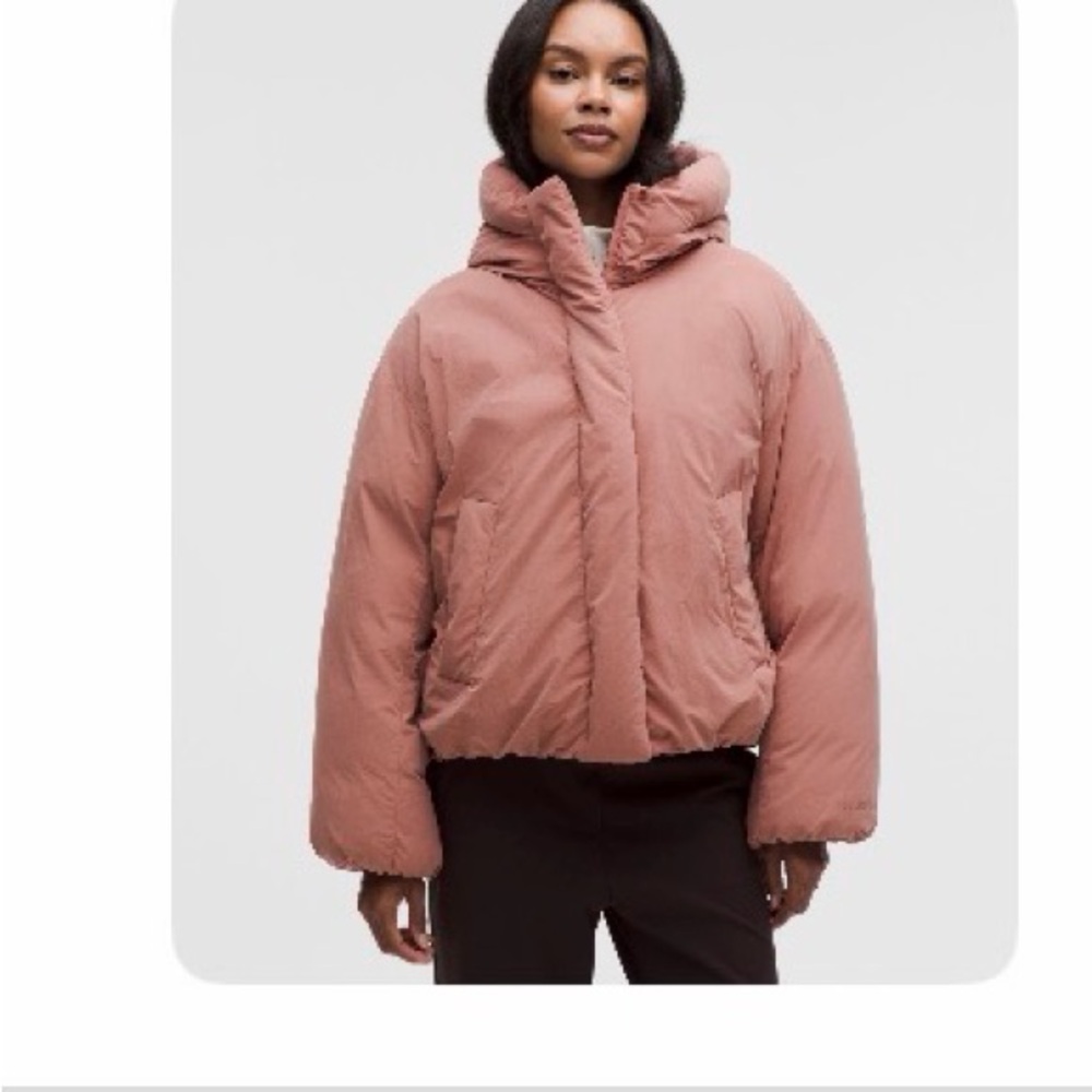 Women's Puffer Jacket red clay